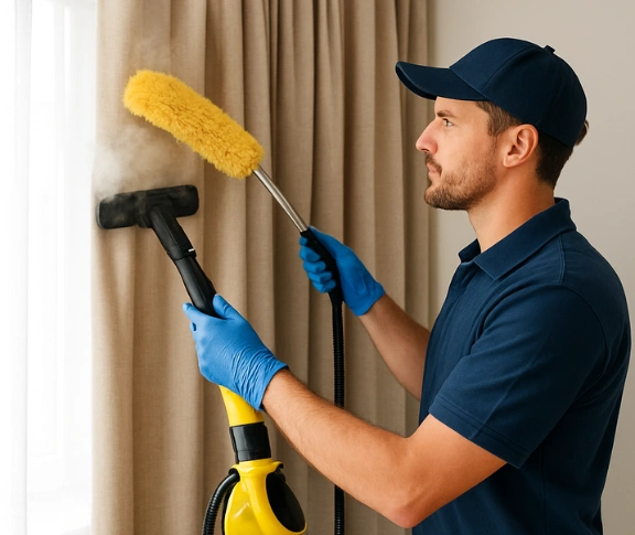 Trusted blind cleaning technician Matty Curtain Cleaning mount-annan-nsw QLD
